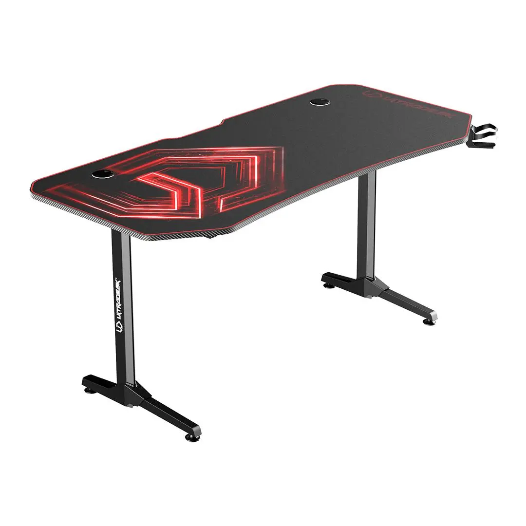 Biurko Ultradesk FRAG XXL 160cm Czarno-czerwony
