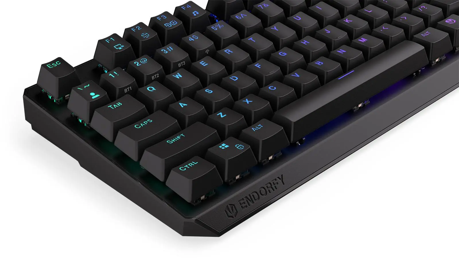 Klawiatura mechaniczna Endorfy Thock TKL Wireless Black Kailh Box Black Czarny