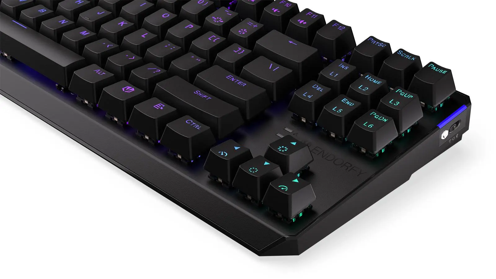 Klawiatura mechaniczna Endorfy Thock TKL Wireless Black Kailh Box Black Czarny