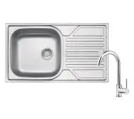 Deante Legato ZELA0113 Stalowy + bateria Luno Chrom