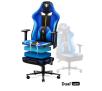 Fotel Diablo Chairs X-Player 2.0 Normal Size Gamingowy do 150kg Skóra ECO Tkanina Czarno-niebieski