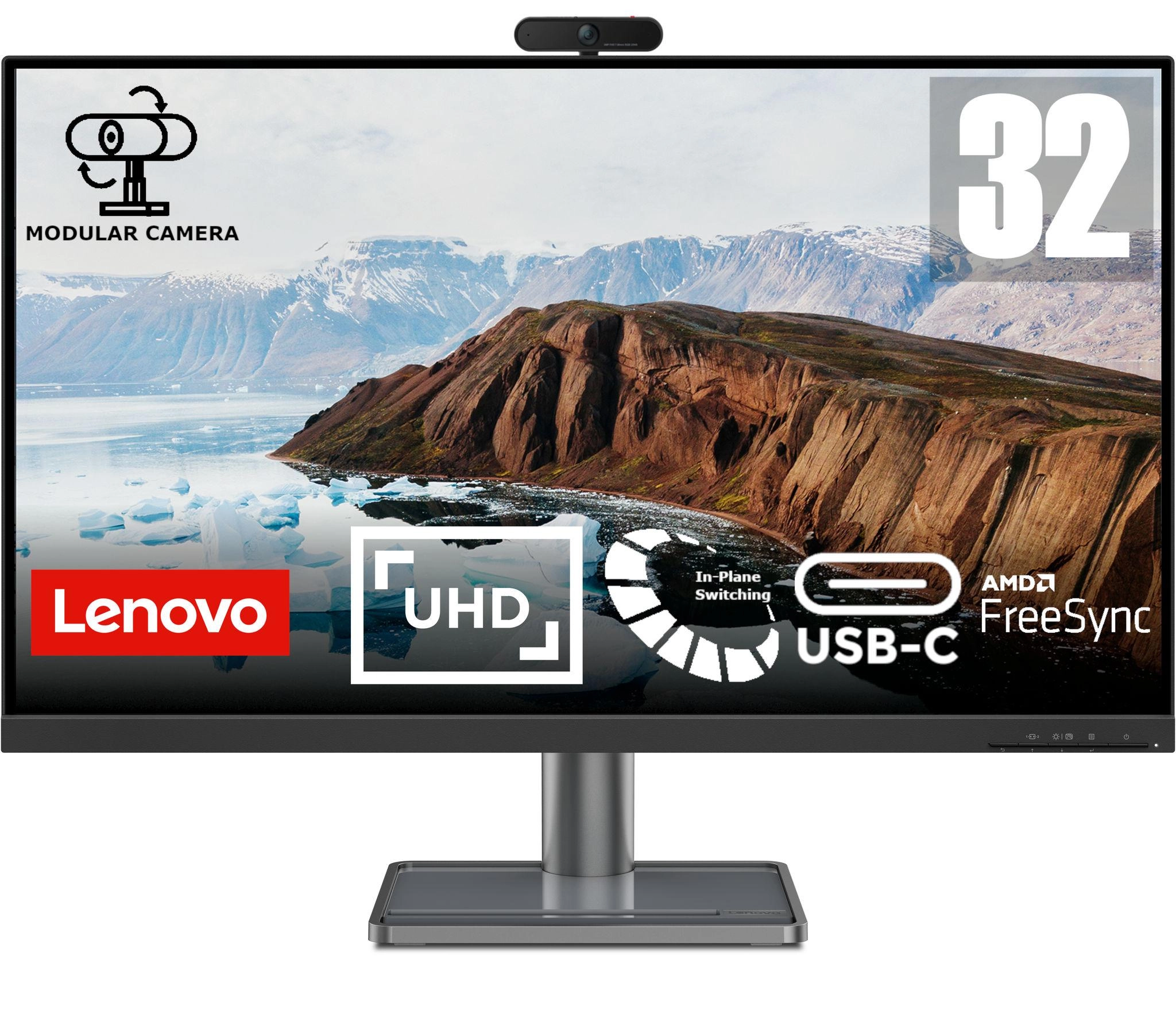 Monitor Lenovo L32p-30 31,5" 4K IPS 60Hz 4ms + kamera LC 50