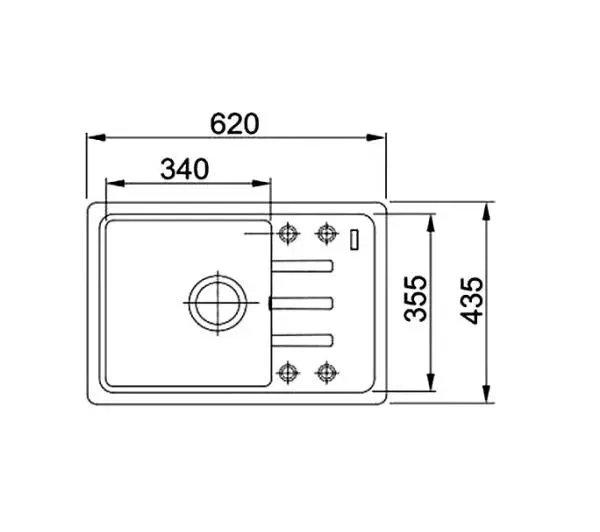 Змішувач Franke Bliss BSG 611-62 Гранітний Чорний мат
