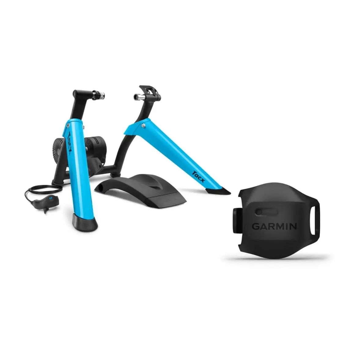 Trenażer Garmin TACX Boost pakiet Czarno-niebieski