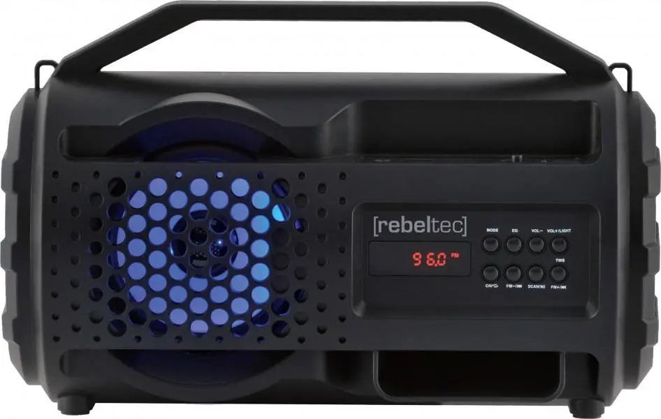 Głośnik Bluetooth Rebeltec CORFU 12W Radio FM Czarny