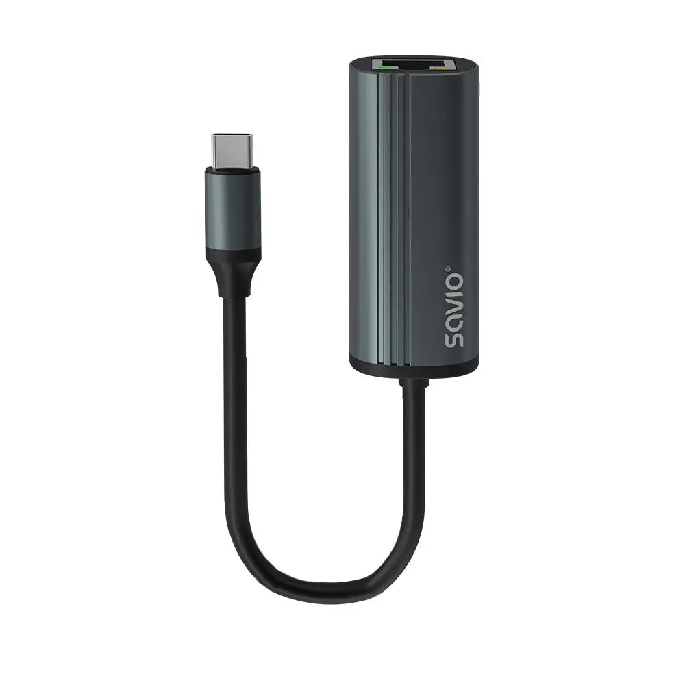 Adapter Savio AK-56 USB-C do RJ-45