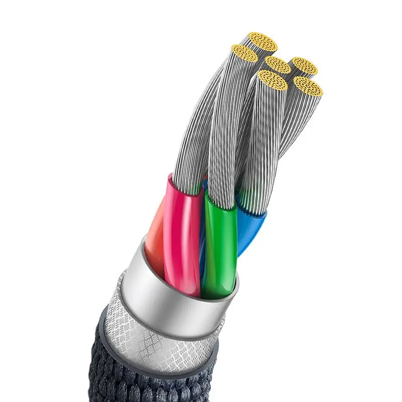Kabel Baseus CAJY000501 USB do USB-C Crystal Shine 100W dla Huawei i Honor 2m Czarny