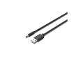 Kabel zasilający Unitek Y-C495BK kabel zasilający USB – wtyk DC 3.5/1.35 mm Czarny