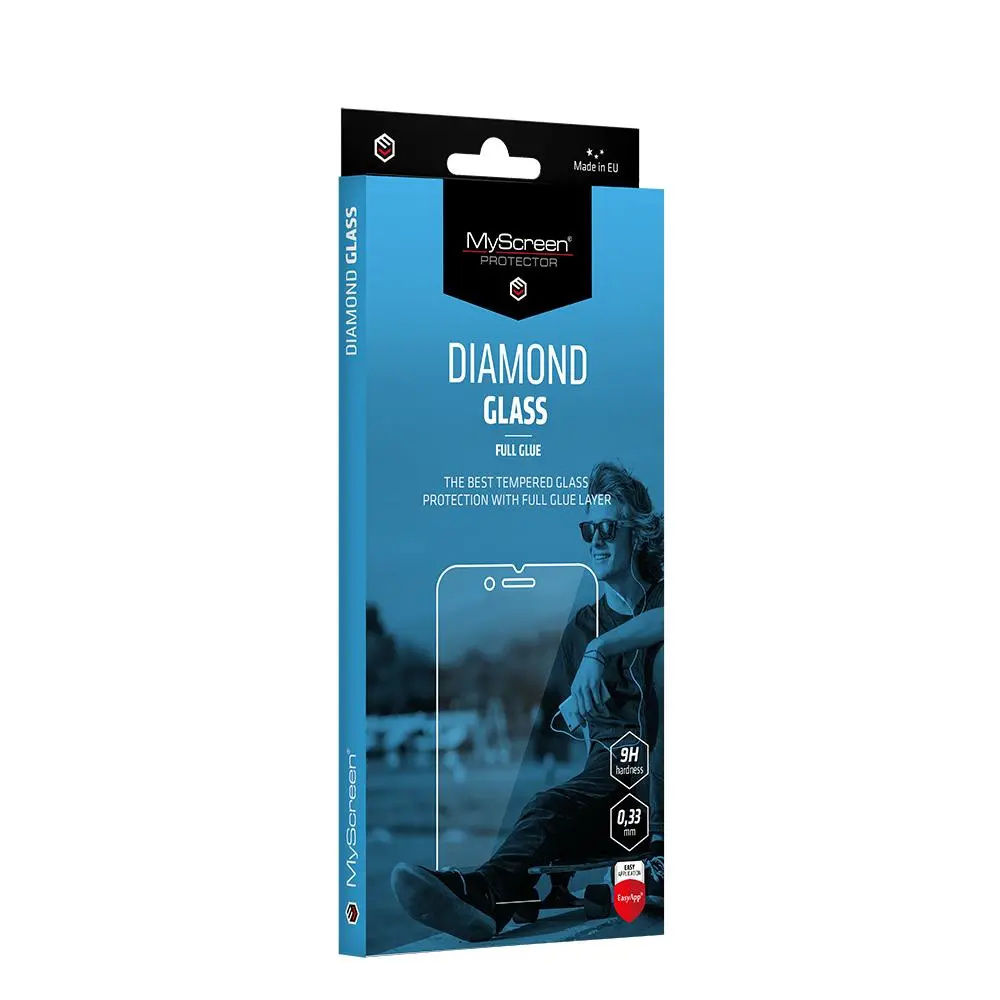 Szkło hartowane MyScreen Protector Diamond Glass Full Glue do iPhone 13/13 Pro