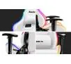 Fotel Huzaro Force 6.0 RGB LED Gamingowy do 130kg Skóra ECO Biały