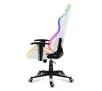 Fotel Huzaro Force 6.0 RGB LED Gamingowy do 130kg Skóra ECO Biały