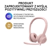 Słuchawki przewodowe z mikrofonem Logitech H390 Nauszne Różowy