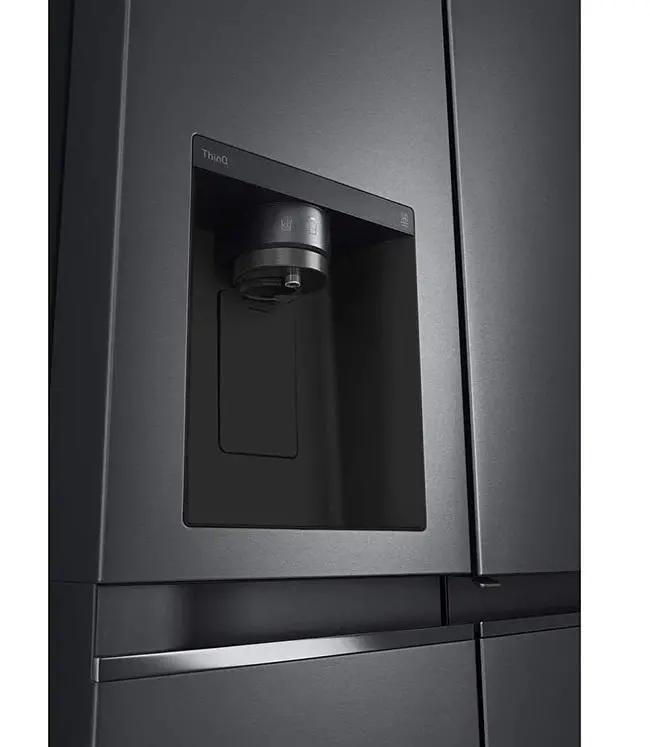 Lodówka LG GSJV71MCTE Pełny No Frost 179cm Dystrybutor wody Zdalne sterowanie Ciemny grafit mat