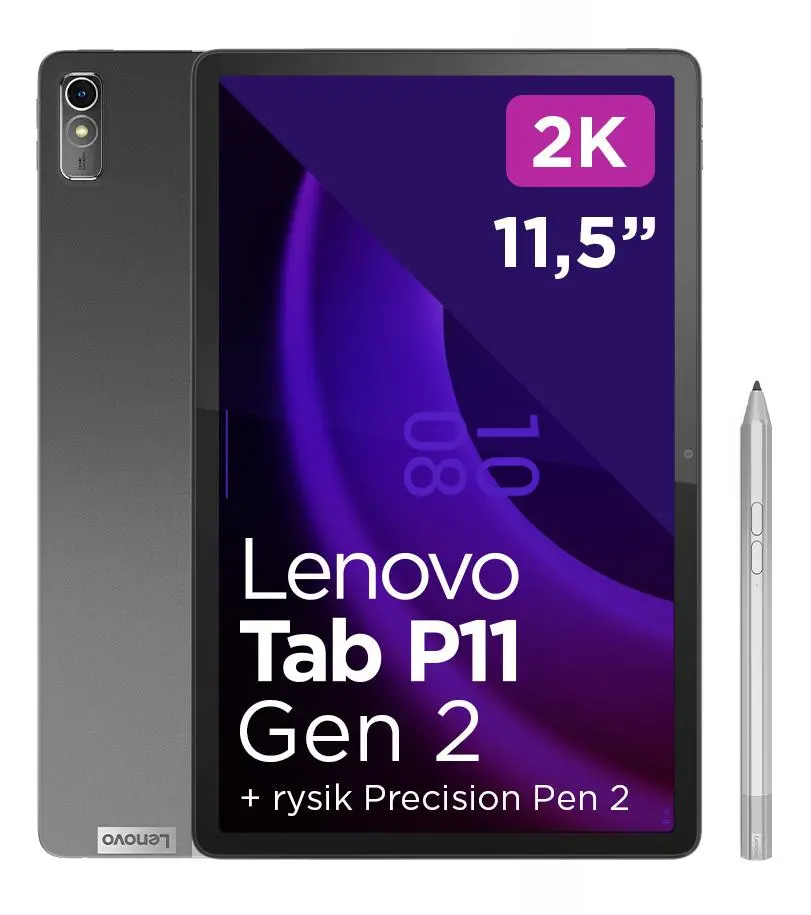 Tablet Lenovo Tab P11 (2nd Gen) TB350FU 11,5" 6/128GB Wi-Fi Storm Grey + Rysik Precision Pen 2