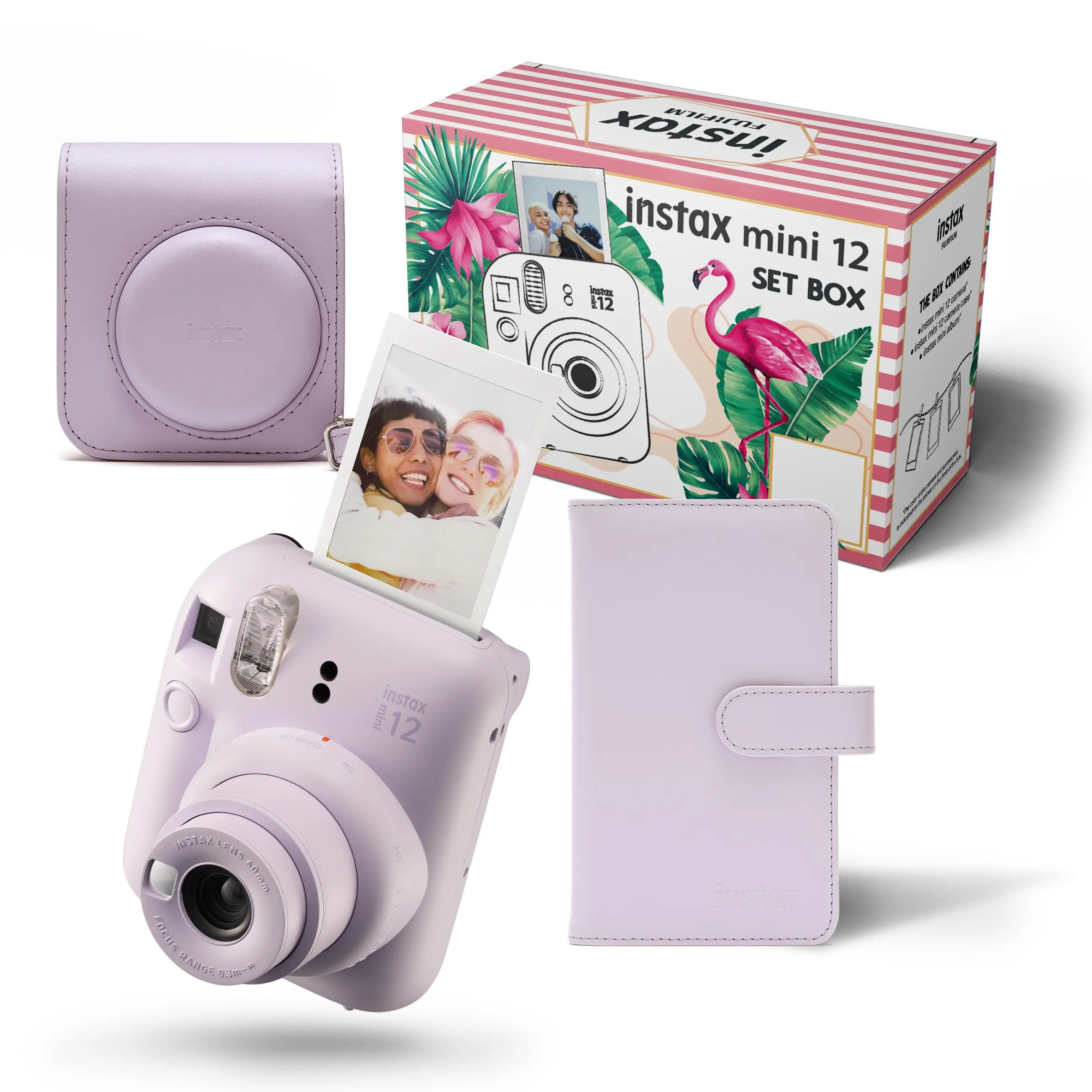 Aparat Fujifilm Instax Mini 12 Purpurowy + etui + album