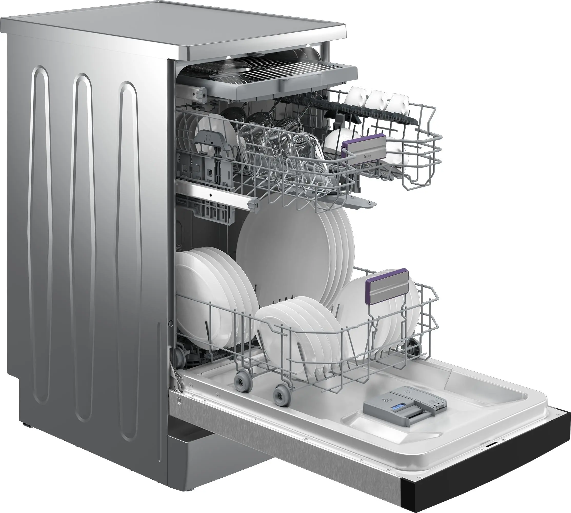 Zmywarka Beko bPro500 BDFS26042XQ 44,8cm Automatyczne otwieranie drzwi Szuflada na sztućce