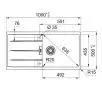 Zlewozmywak Franke Centro CNG 611-100 Granitowy Onyx