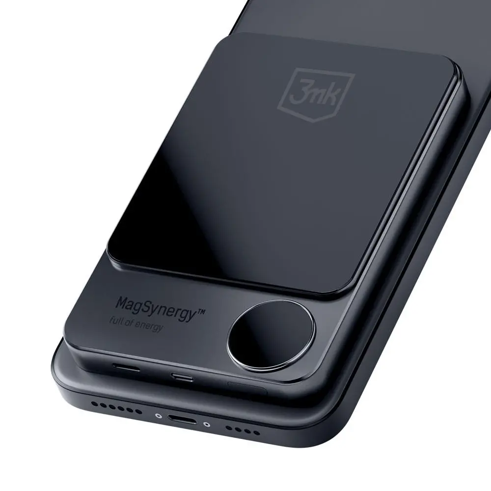 Powerbank 3mk MagSynergy 10000mAh 18W MagSafe QI USB-C Lightning Grafitowy