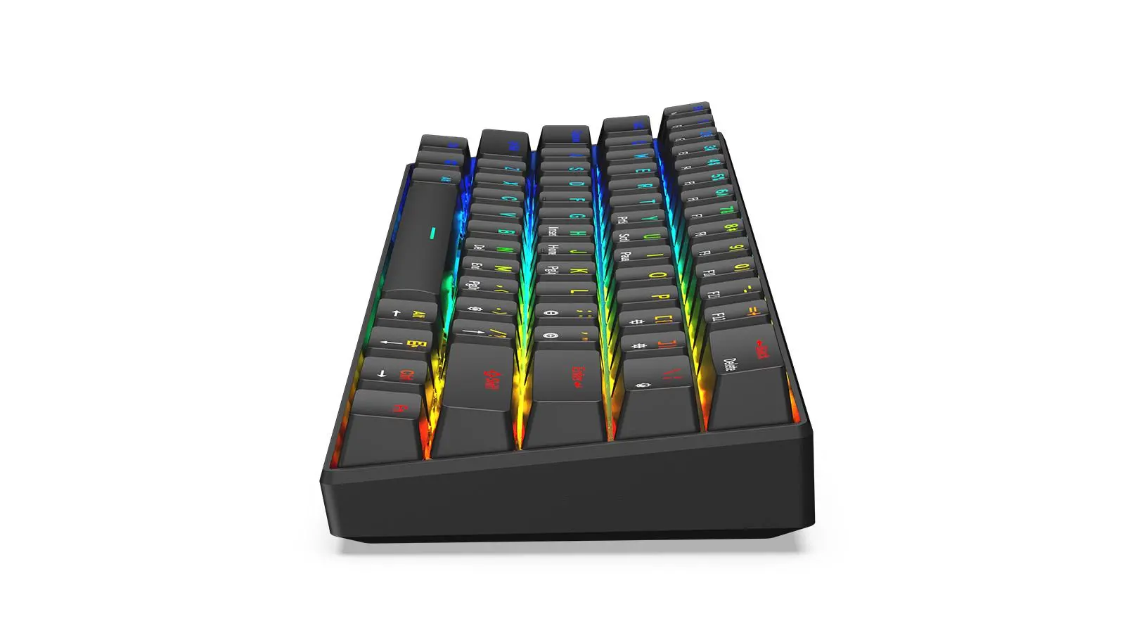 Klawiatura mechaniczna Krux Neo PRO RGB Wireless Gateron Yellow Czarny