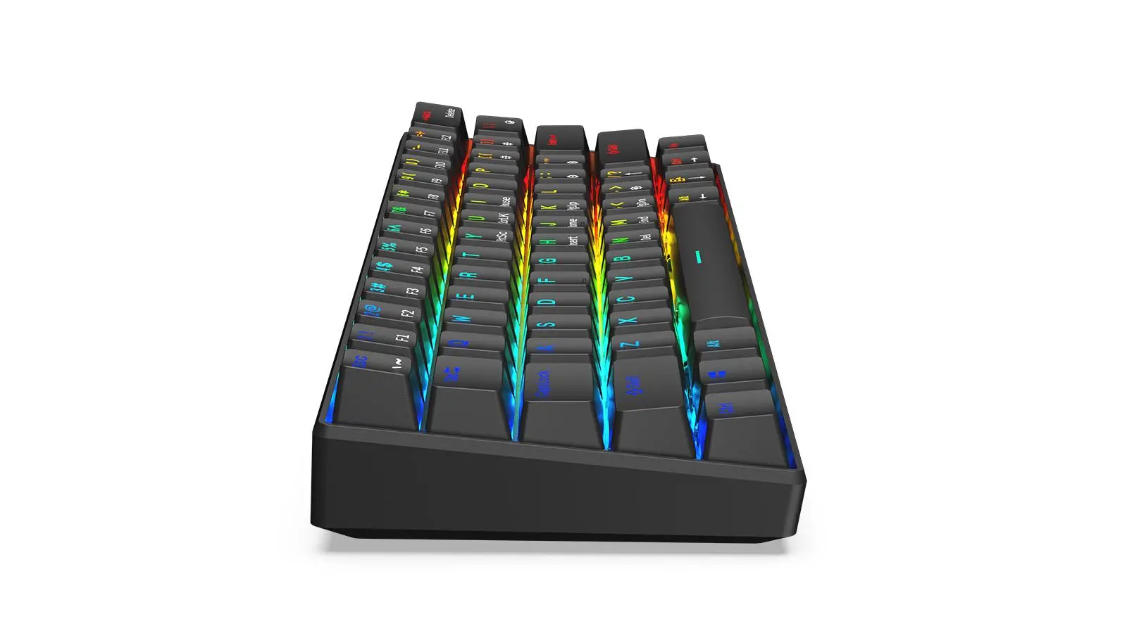 Klawiatura mechaniczna Krux Neo PRO RGB Wireless Gateron Yellow Czarny