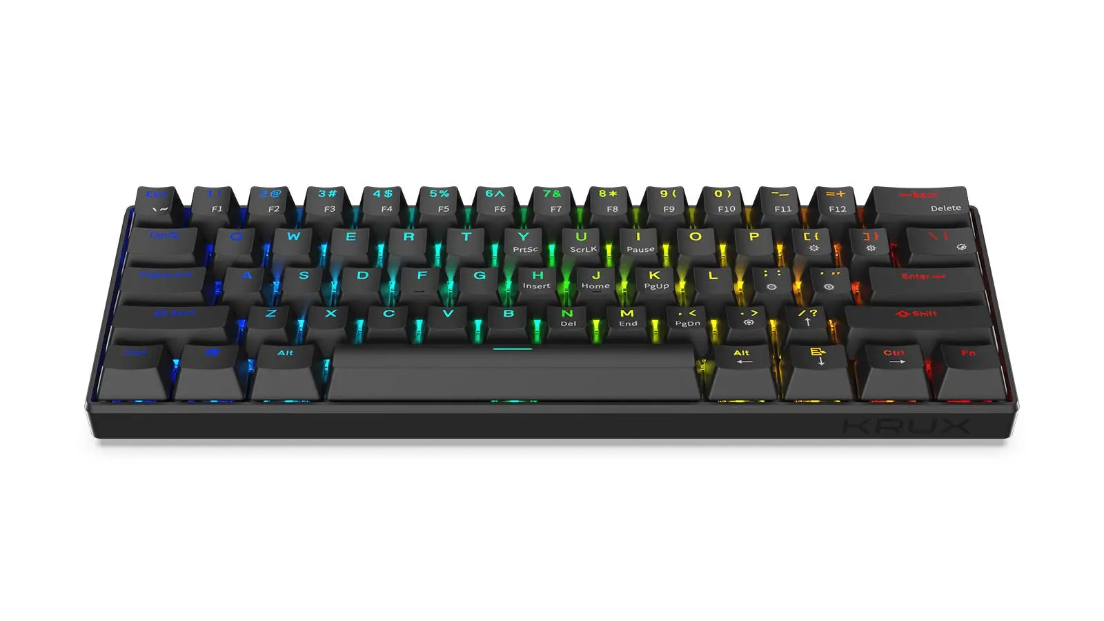 Klawiatura mechaniczna Krux Neo PRO RGB Wireless Gateron Yellow Czarny