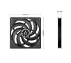Wentylator Arctic P14 Slim PWM PST 140mm Czarny