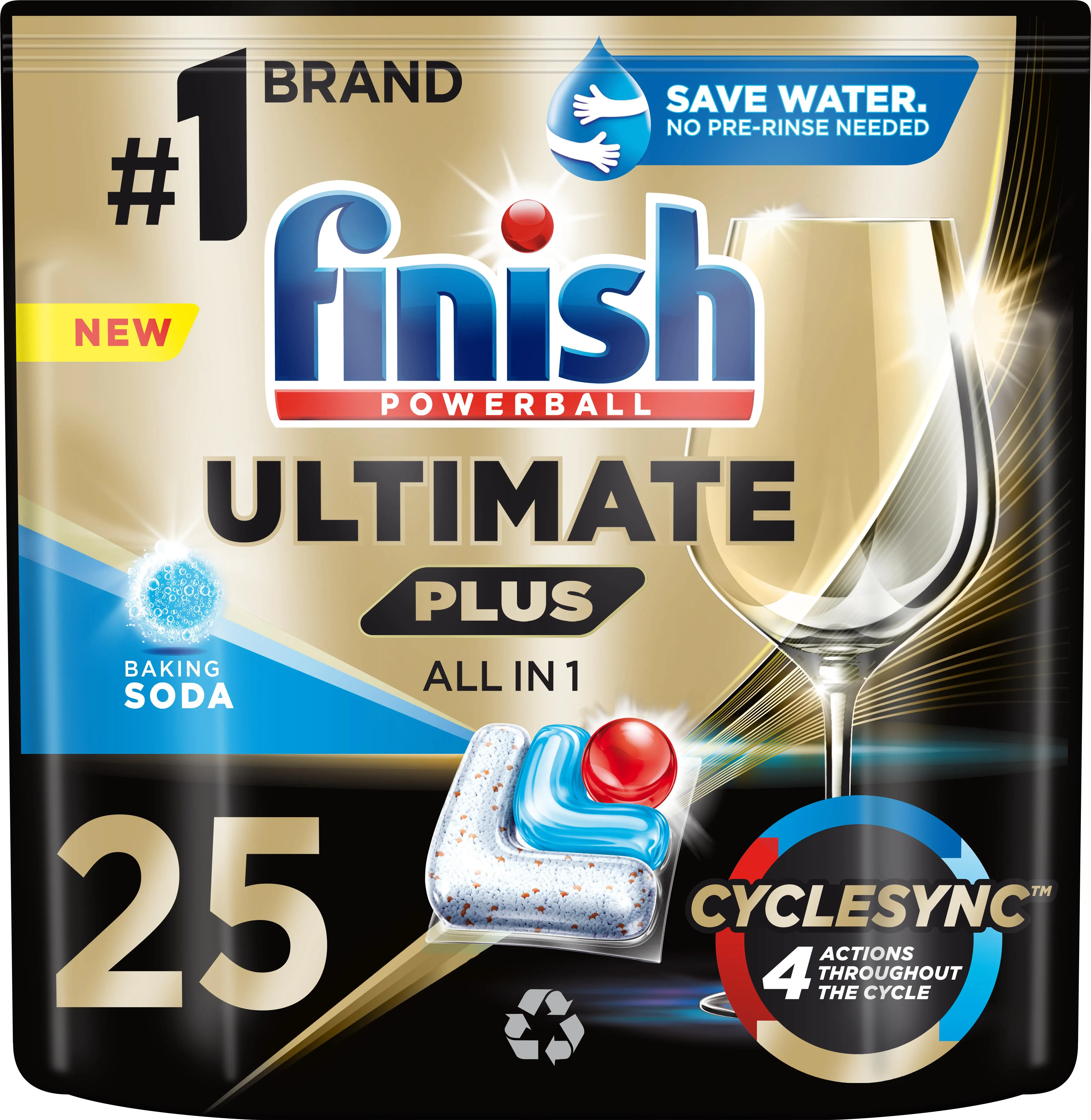 Kapsułki do zmywarki Finish Ultimate Plus All in 1 25szt.