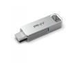 PenDrive PNY Duo Link 128GB USB 3.2 Typ C / USB 3.2 Srebrny