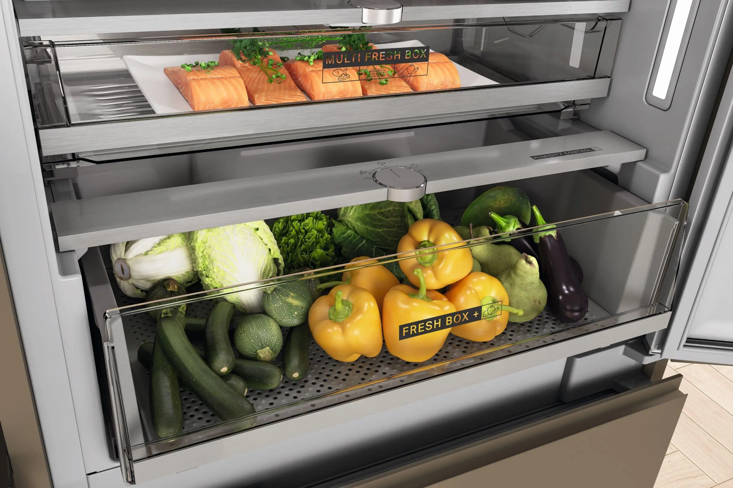 Lodówka Whirlpool WH SP70 T262 P Pełny No Frost 193,5cm Szuflada z kontrolą wilgotności