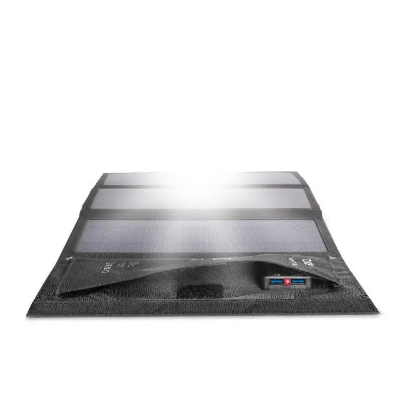 Ładowarka solarna SBS panel solar 21W 2xUSB-A Czarny