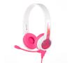 Słuchawki przewodowe z mikrofonem BuddyPhones StudyBuddy dla dzieci Nauszne Różowy