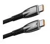 Kabel Baseus USB-C Glimmer 100W 1m Czarny