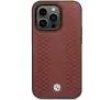 Etui BMW Leather Diamond Pattern BMHCP14L22RFGR do iPhone 14 Pro