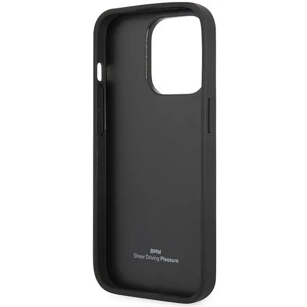 Etui BMW Leather Diamond Pattern BMHCP14L22RFGR do iPhone 14 Pro