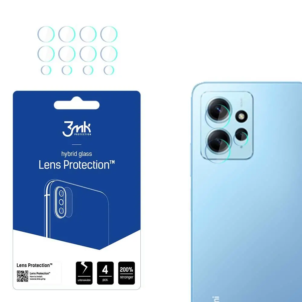 Szkło hybrydowe 3mk Lens Protection do Xiaomi Redmi Note 12 4G