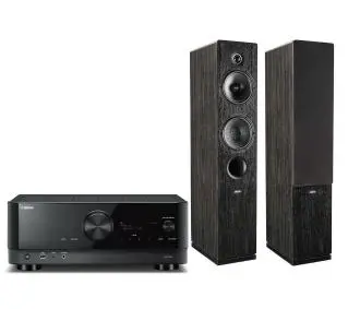 Стерео комплект Yamaha MusicCast RX-V6A Czarny, Indiana Line Tesi 561 Czarny