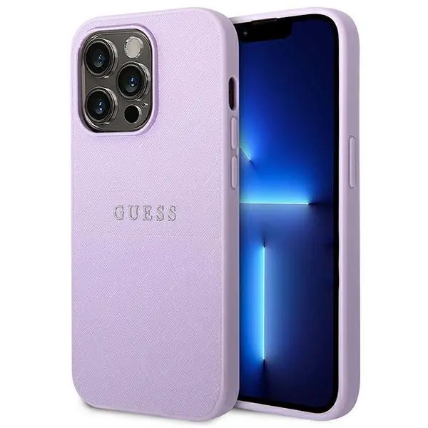Etui Guess Saffiano Strap GUHCP14LPSASBPU do iPhone 14 Pro