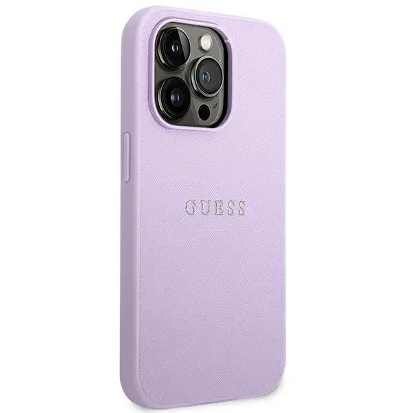 Etui Guess Saffiano Strap GUHCP14LPSASBPU do iPhone 14 Pro