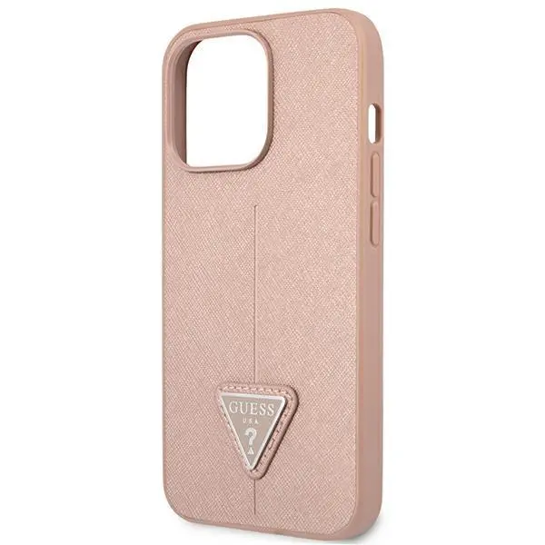 Etui Guess Saffiano Triangle Logo GUHCP14XPSATLP do iPhone 14 Pro Max