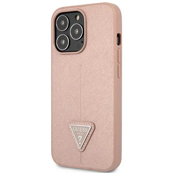Etui Guess Saffiano Triangle Logo GUHCP14XPSATLP do iPhone 14 Pro Max