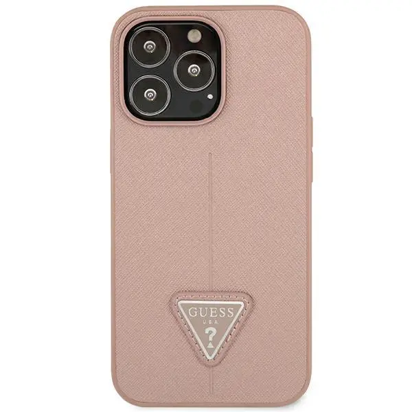 Etui Guess Saffiano Triangle Logo GUHCP14XPSATLP do iPhone 14 Pro Max