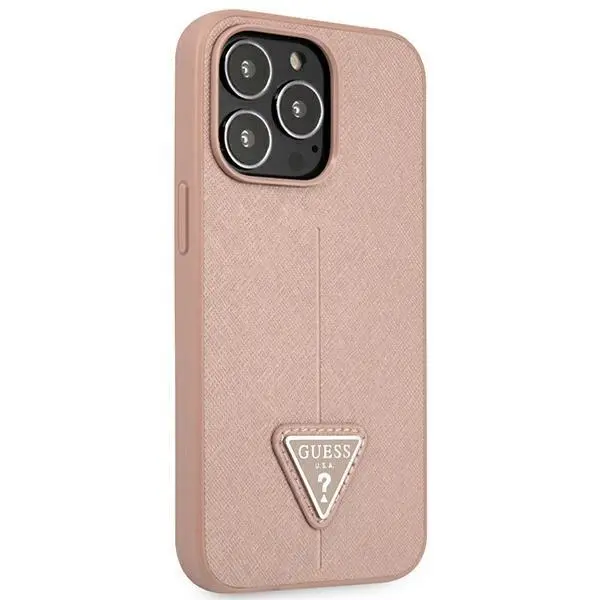 Etui Guess Saffiano Triangle Logo GUHCP14XPSATLP do iPhone 14 Pro Max
