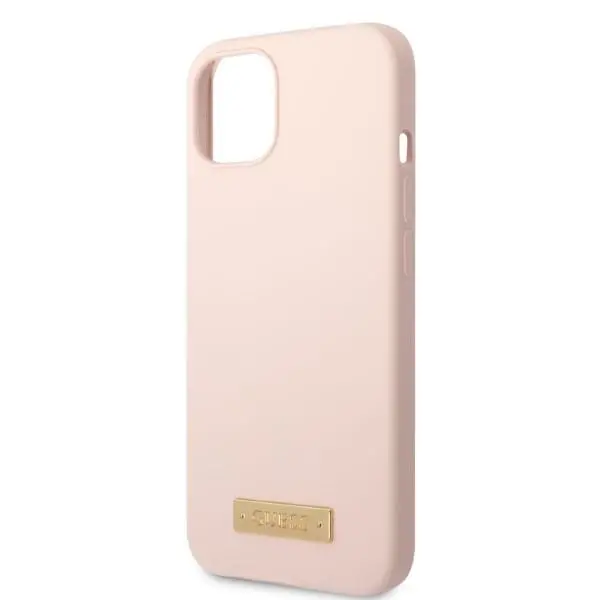 Etui Guess Silicone Logo Plate MagSafe GUHMP13MSBPLP do iPhone 13