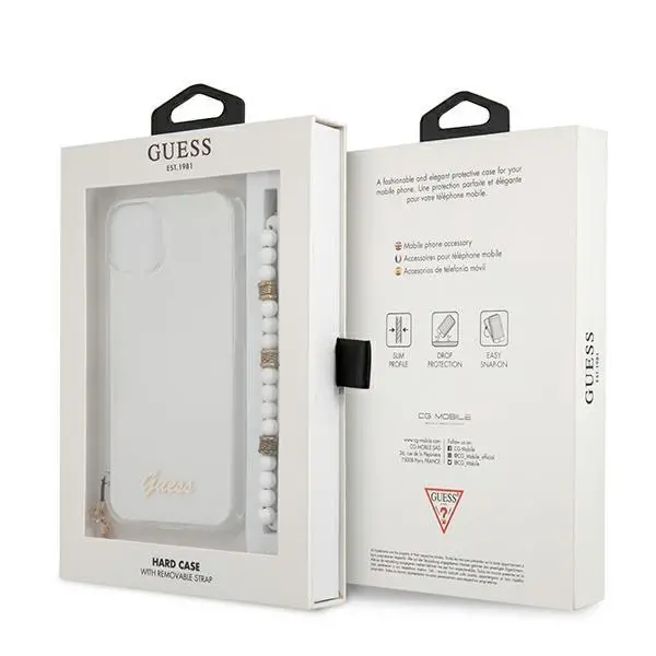 Etui Guess White Pearl GUHCP13MKPSWH do iPhone 13