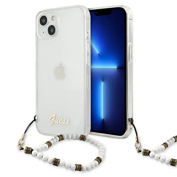 Etui Guess White Pearl GUHCP13MKPSWH do iPhone 13