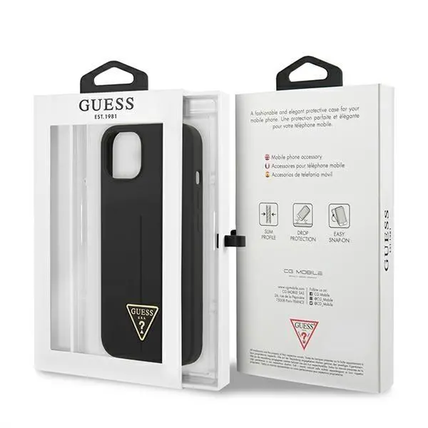 Etui Guess Silicone Triangle GUHCP13SSLTGK do iPhone 13 mini