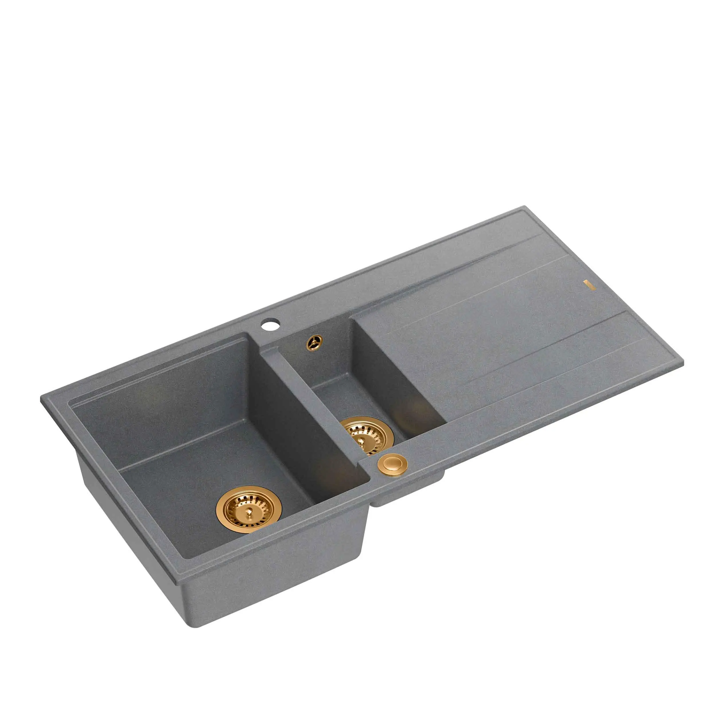 Zlewozmywak Quadron HQE5510050U5_PVDC1 P2O Evan 156 Granitowy Szary/Miedziany
