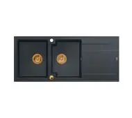 Quadron HQE11650U8_PVDC1 P2O Evan 121 Granitowy Czarny metalik/Miedziany