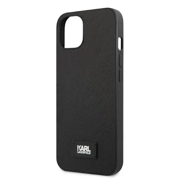 Etui Karl Lagerfeld Saffiano Plaque KLHCP13SSFMP2K do iPhone 13 mini