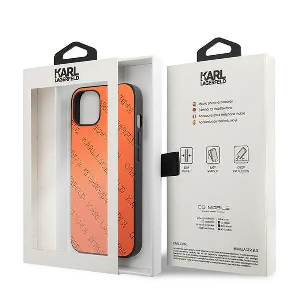 Etui Karl Lagerfeld Perforated Allover KLHCP13SPTLO do iPhone 13 mini